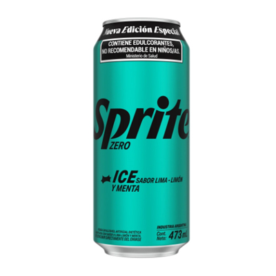 Gaseosa Sprite ICE Lima Limon y Menta en lata 473 cc