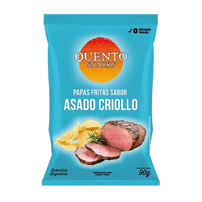 Papas Quento Snacks Asado Criollo 90 gr